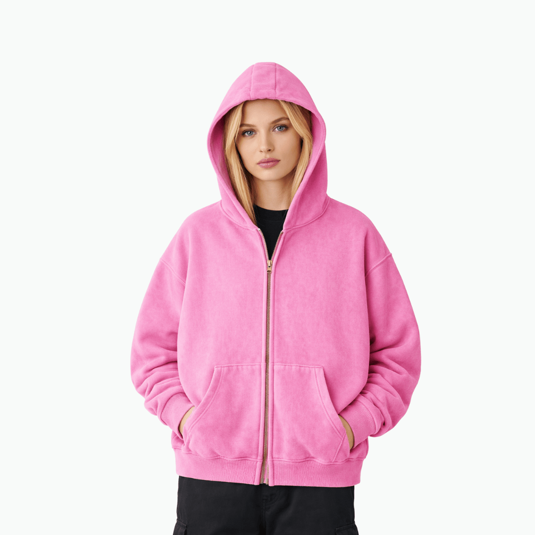 COLESICE ZIP WASH HOODIE