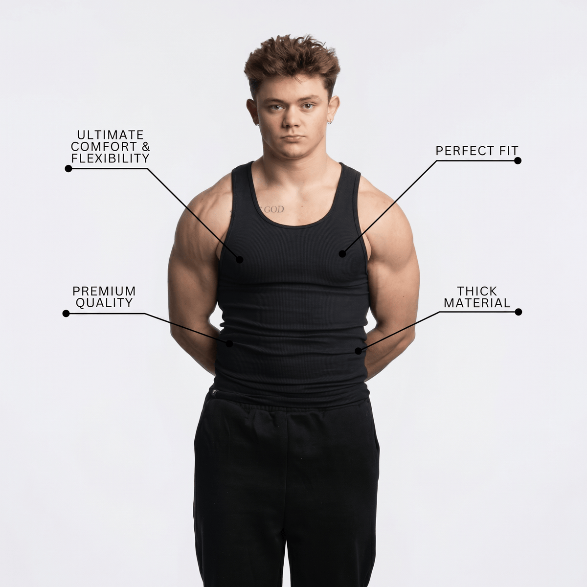 COLESICE SLIM FIT TANK TOP 3-PACK